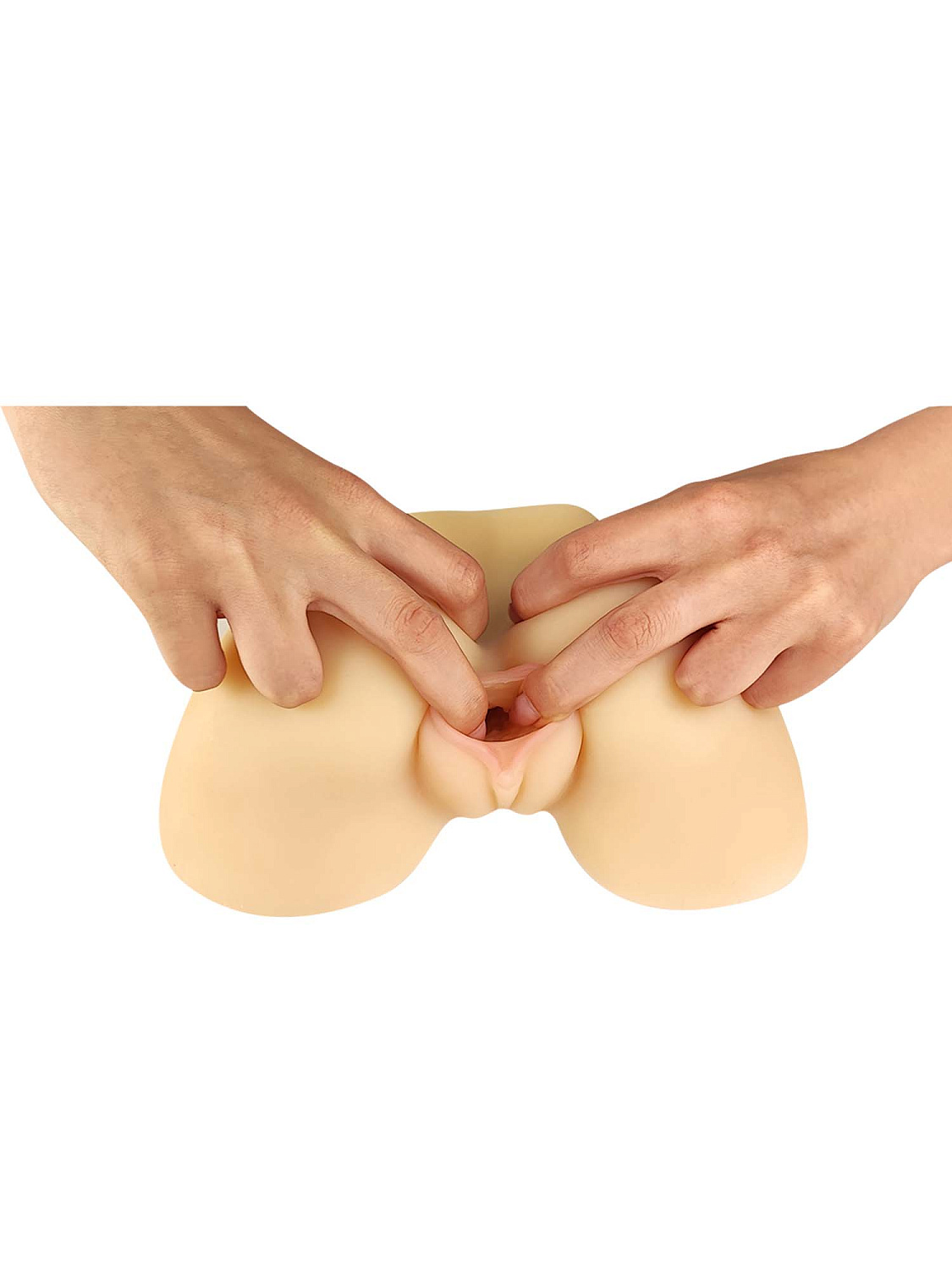 Реалистичный мастурбатор-попка Devi с вагинальным и анальным отверстиями